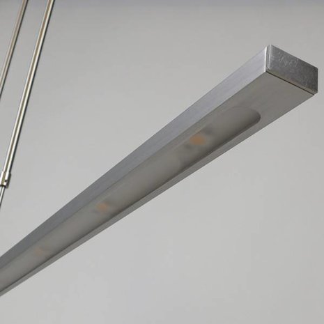 Masterlight Hanglamp Real 2 LED 160 cm mat chroom Masterlight Hanglamp Real 2 LED 160 cm mat chroom