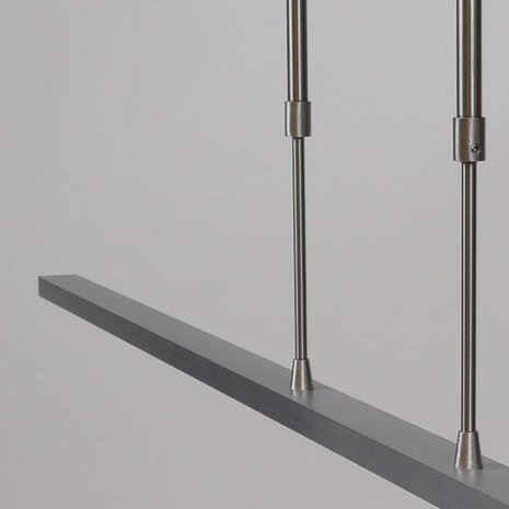 Masterlight Hanglamp Real 2 LED 130 cm mat chroom