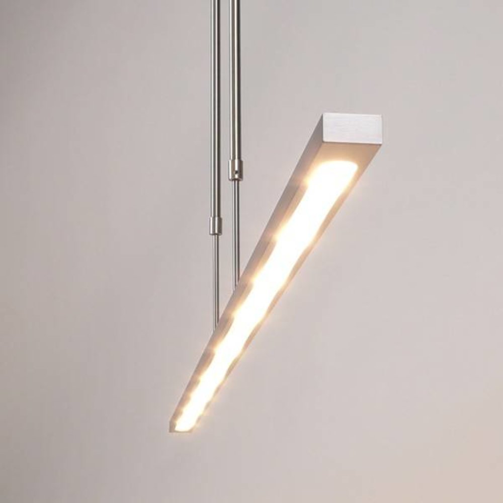 Masterlight Hanglamp Real 2 LED 130 cm mat chroom