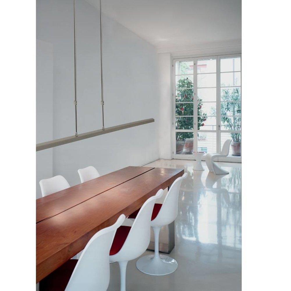 Masterlight Hanglamp Real 2 LED 130 cm mat chroom