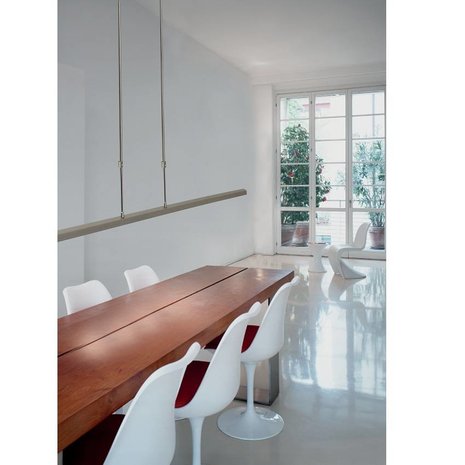 Masterlight Hanglamp Real 2 LED 130 cm mat chroom