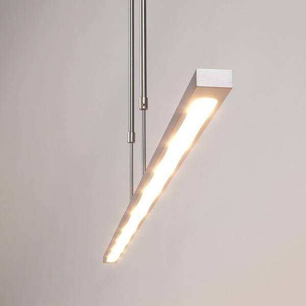 Masterlight Hanglamp Real 2 LED 100 cm mat chroom