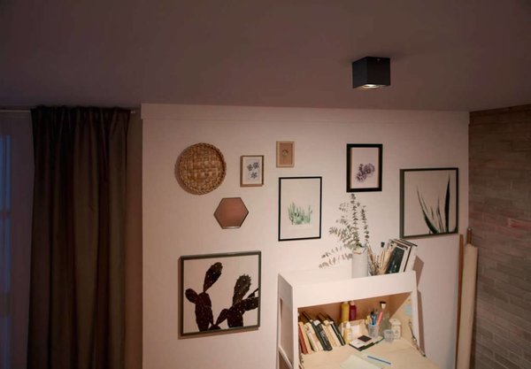 Philips Spot Box 1 lichts zwart Philips Spot Box 1 lichts zwart