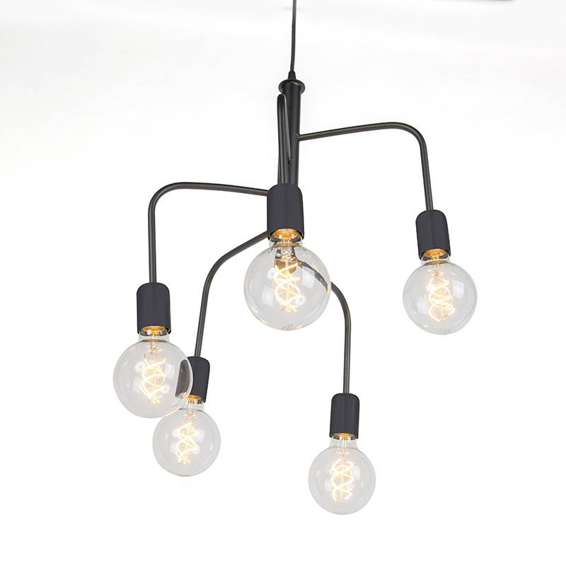 Qazqa Hanglamp Facile 5 lichts Qazqa Hanglamp Facile 5 lichts