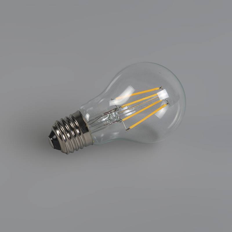 LED E27 lamp 4 Watt filament dag nacht sensor