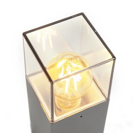 Buitenlamp Cube staand grijs klein Buitenlamp Cube staand grijs klein