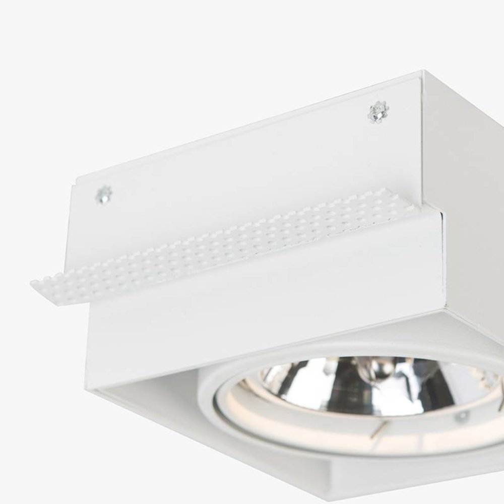 Lamponline Inbouwspot Bado 1 lichts AR111 wit Trimless