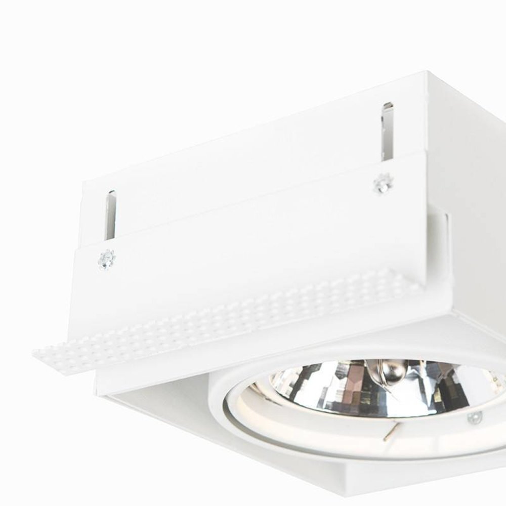 Lamponline Inbouwspot Bado 1 lichts AR111 wit Trimless