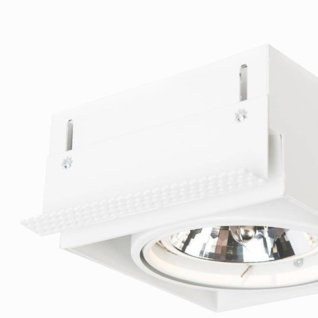 Lamponline Inbouwspot Bado 1 lichts AR111 wit Trimless