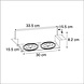 Lamponline Inbouwspot Bado 2 lichts AR111 wit Trimless Lamponline Inbouwspot Bado 2 lichts AR111 wit Trimless