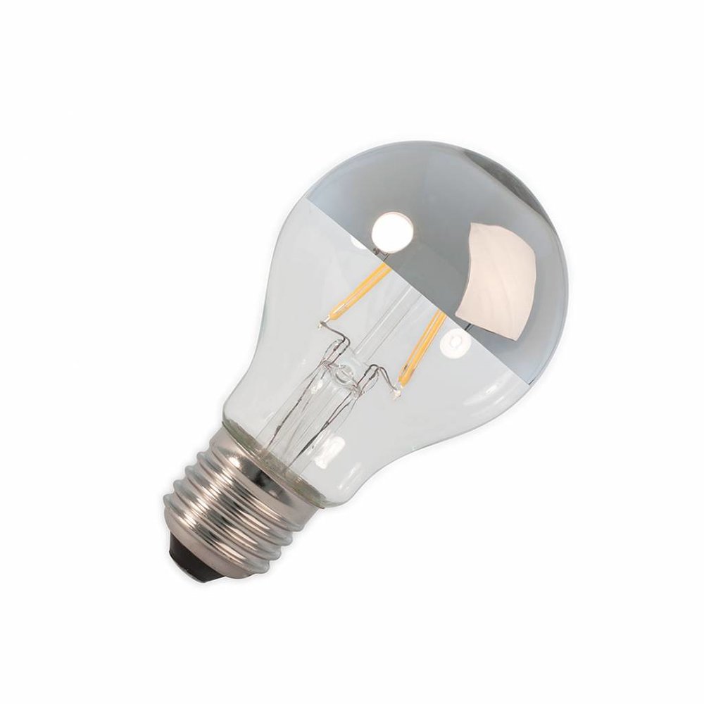 Calex LED E27 lamp 4 Watt kopspiegel chroom filament Calex LED E27 lamp 4 Watt kopspiegel chroom filament