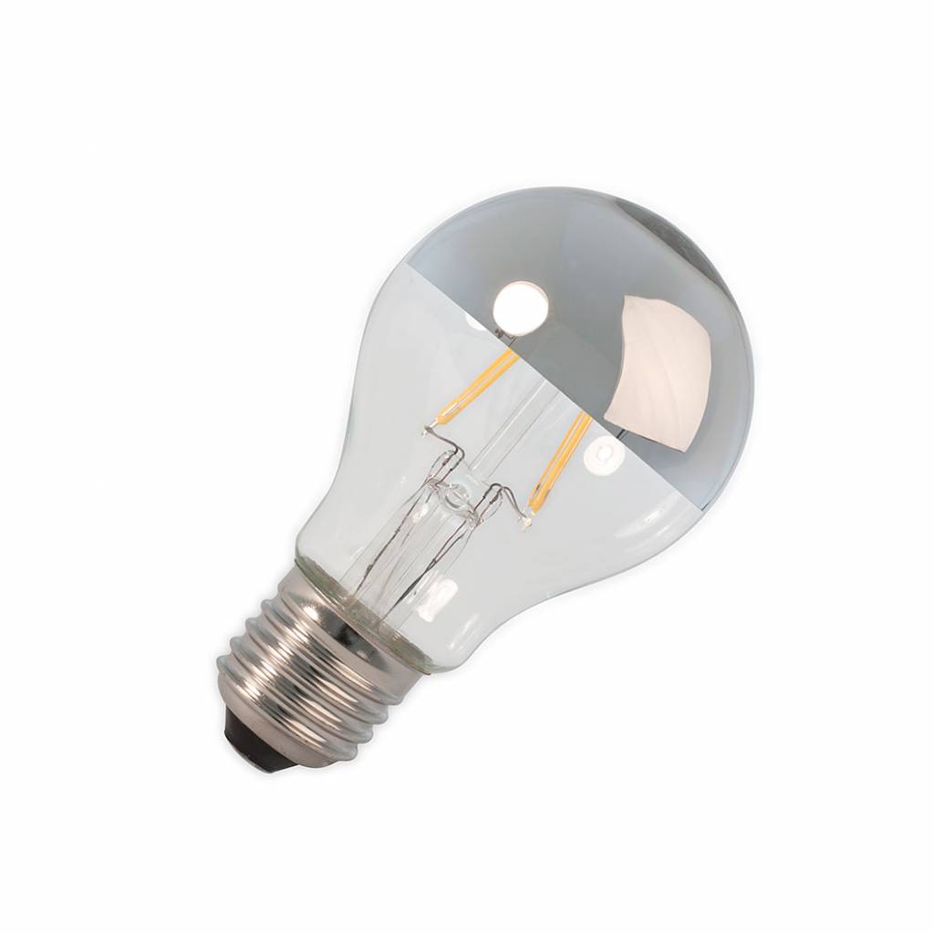 Ronde Roestig Mobiliseren LED E27 lamp 4 Watt kopspiegel chroom filament Calex - Lamponline.nl