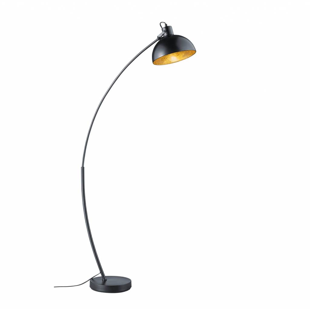 Trio Leuchten Vloerlamp Recife zwart goud Trio Leuchten Vloerlamp Recife zwart goud