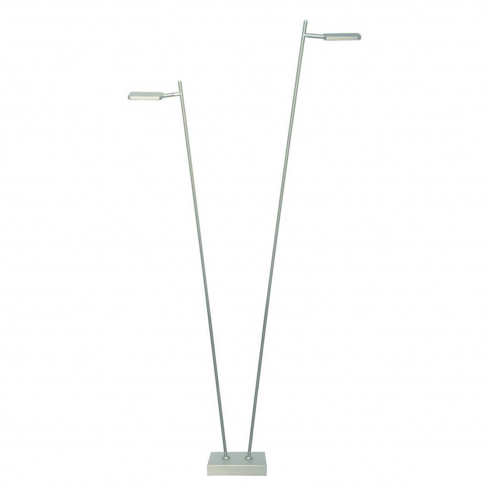 Freelight Vloerlamp Block mat chroom 2 lichts Freelight Vloerlamp Block mat chroom 2 lichts