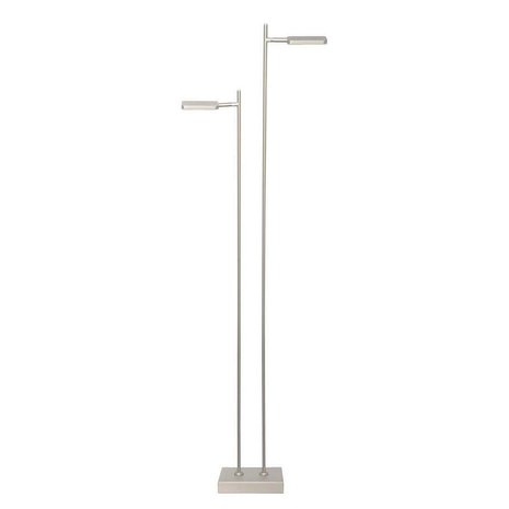 Freelight Vloerlamp Block mat chroom 2 lichts Freelight Vloerlamp Block mat chroom 2 lichts