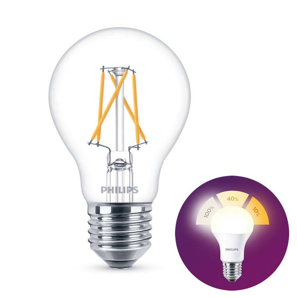 Victor Temerity Agressief LED E27 lamp 7,5 Watt Philips SceneSwitch DIM - Lamponline.nl