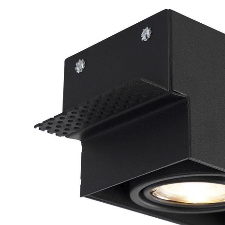 Inbouwspot Bado 3 lichts Gu10 zwart Trimless
