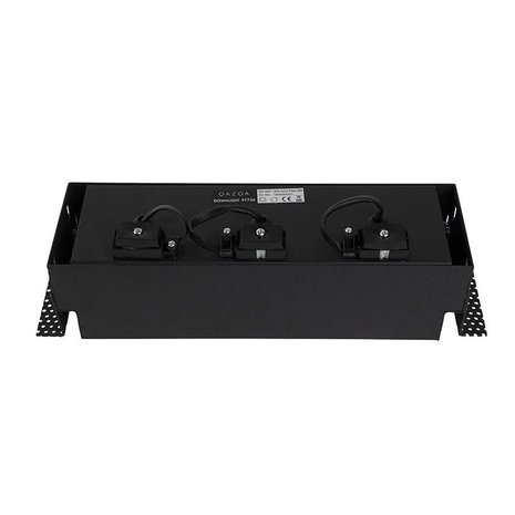 Inbouwspot Bado 3 lichts Gu10 zwart Trimless