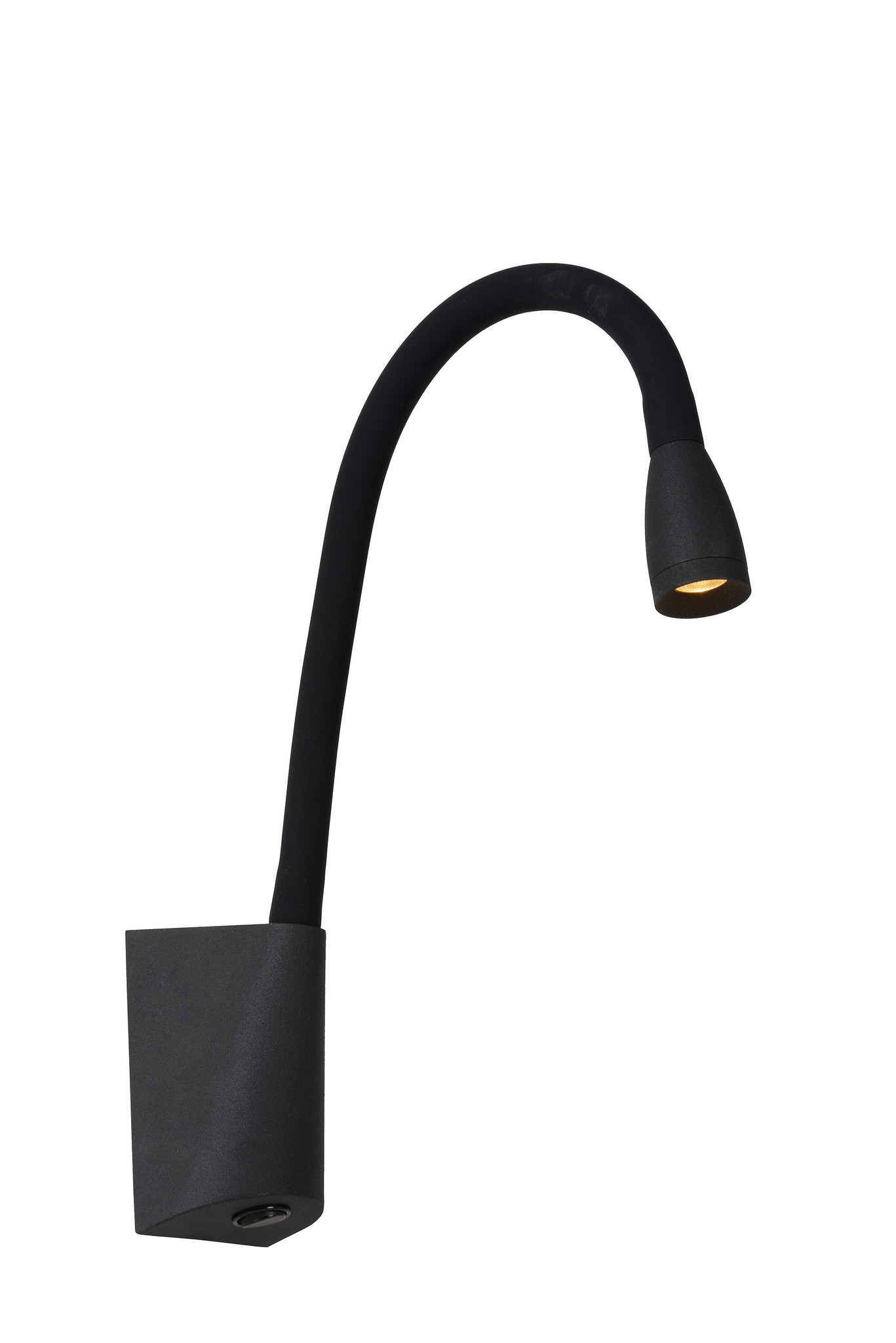Lucide GALEN-LED - Bedlamp - LED - 1x3W 3000K - Zwart