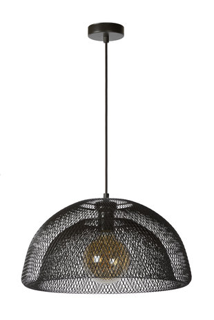 Lucide MESH - Hanglamp - Ø 45 cm - 1xE27 - Zwart Lucide MESH - Hanglamp - Ø 45 cm - 1xE27 - Zwart