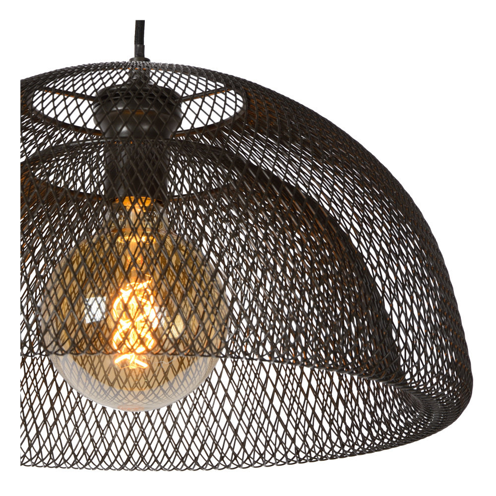Lucide MESH - Hanglamp - Ø 45 cm - 1xE27 - Zwart Lucide MESH - Hanglamp - Ø 45 cm - 1xE27 - Zwart
