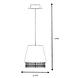 Lucide DOLTI - Hanglamp - Ø 30 cm - 1xE27 - Wit Lucide DOLTI - Hanglamp - Ø 30 cm - 1xE27 - Wit