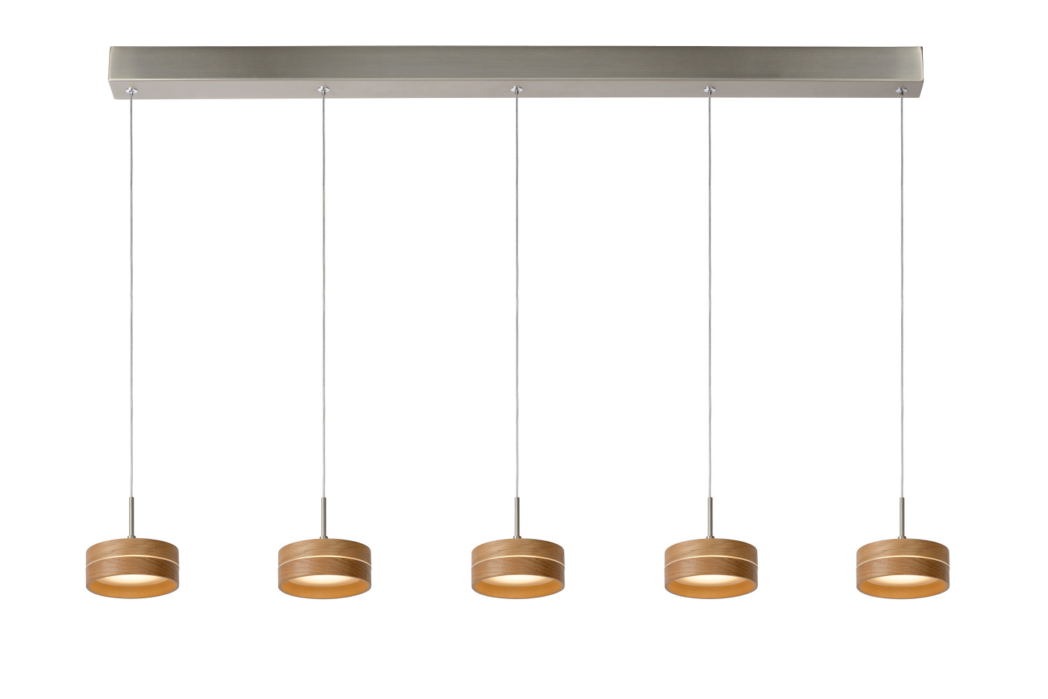 Lucide Enia Led Pendel 5X5W L81 W11 H150Cm Hout lucide kopen in de aanbieding Lucide Enia Led Pendel 5X5W L81 W11 H150Cm Hout lucide kopen in de aanbieding