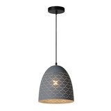 Lucide GALLA - Hanglamp - Ø 25 cm - 1xE27 - Grijs Lucide GALLA - Hanglamp - Ø 25 cm - 1xE27 - Grijs