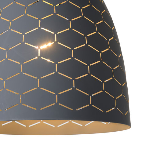 Lucide GALLA - Hanglamp - Ø 25 cm - 1xE27 - Grijs Lucide GALLA - Hanglamp - Ø 25 cm - 1xE27 - Grijs