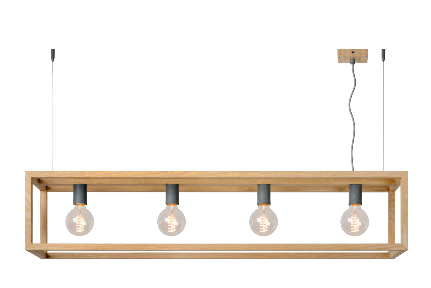 Lucide ORIS Hanglamp-Licht .-4xE27-60W-Metaal Lucide ORIS Hanglamp-Licht .-4xE27-60W-Metaal