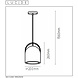 Lucide COPAIN - Hanglamp - Ø 20 cm - 1xE27 - Taupe Lucide COPAIN - Hanglamp - Ø 20 cm - 1xE27 - Taupe