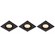 Lucide FOCUS - Inbouwspot - LED Dimb. - GU10 - 3x5W 3000K - Zwart - Set van 3 Lucide FOCUS - Inbouwspot - LED Dimb. - GU10 - 3x5W 3000K - Zwart - Set van 3