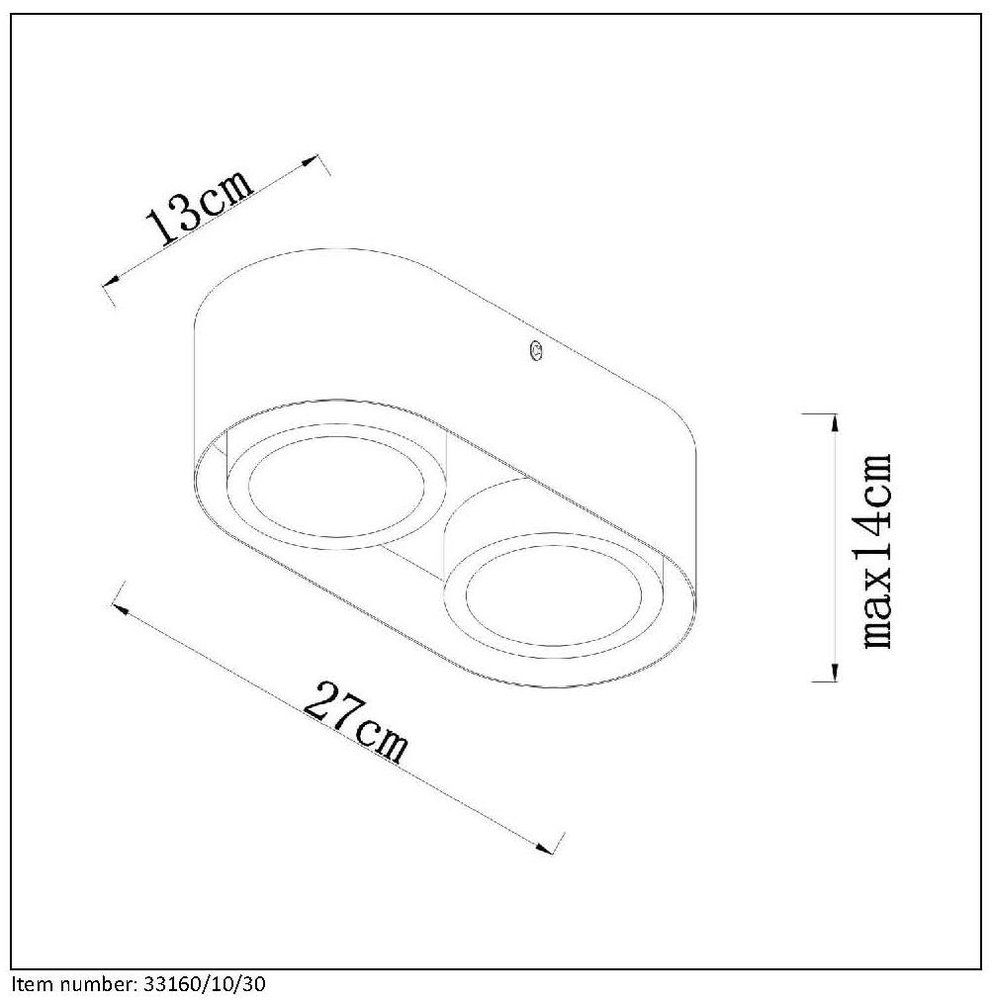 Lucide RADUS Plafondlicht LED 2x5W 450LM 3000K Zwart Lucide RADUS Plafondlicht LED 2x5W 450LM 3000K Zwart