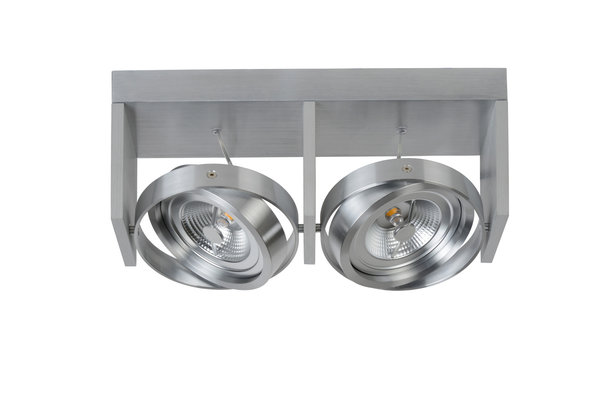 Lucide ZETT-LED Spot 2xAR111 12W 600LM 2700K Alu Lucide ZETT-LED Spot 2xAR111 12W 600LM 2700K Alu