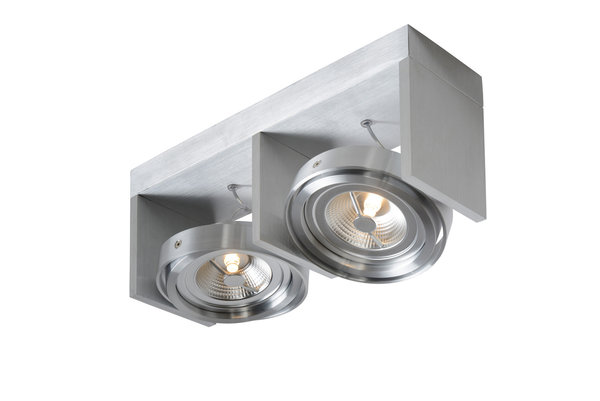 Lucide ZETT-LED Spot 2xAR111 12W 600LM 2700K Alu Lucide ZETT-LED Spot 2xAR111 12W 600LM 2700K Alu