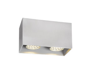 Lucide BODI - Plafondspot - 2xGU10 - Mat chroom