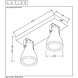 Lucide CONCRI-LED - Plafondspot - LED Dimb. - GU10 - 2x5W 3000K - Zwart Lucide CONCRI-LED - Plafondspot - LED Dimb. - GU10 - 2x5W 3000K - Zwart