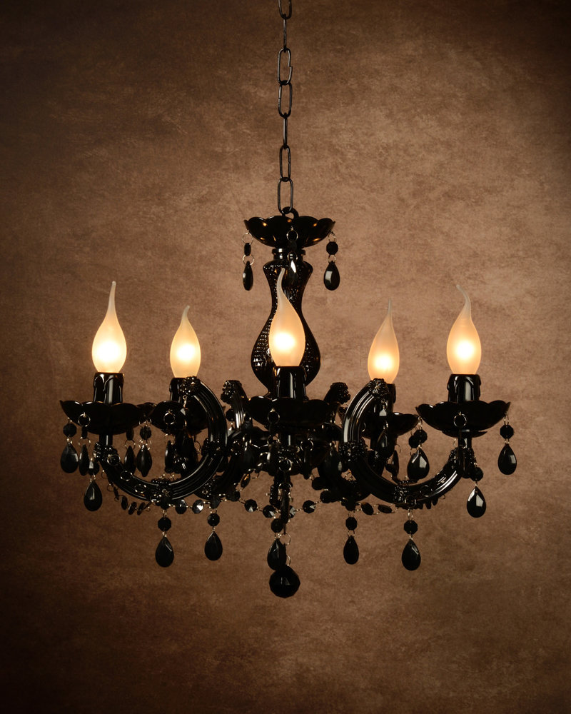 Lucide ARABESQUE - 2e kans -Kroonluchter - Ø 45 cm - 5xE14 - Zwart Lucide ARABESQUE - 2e kans -Kroonluchter - Ø 45 cm - 5xE14 - Zwart