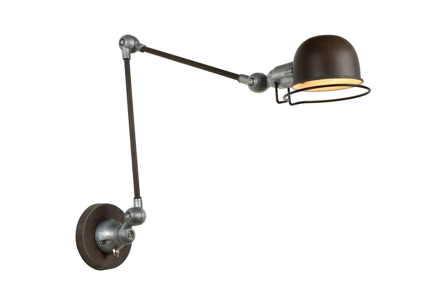 Lucide HONORE - Wandlamp - 1xE14 - Roest bruin