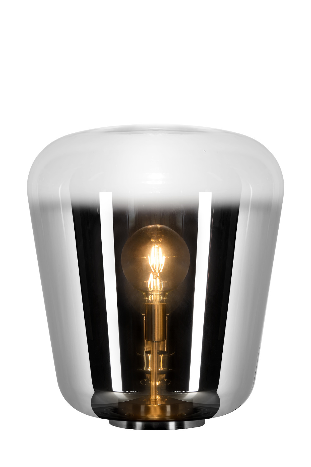 Lucide GLORIO Tafellamp-Fumé-Ø45-1xE27-60W-Glas Lucide GLORIO Tafellamp-Fumé-Ø45-1xE27-60W-Glas