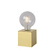 Lucide CUBICO - Tafellamp - Ø 9,5 cm - LED - E27 - 1x5W 2700K - Goud Lucide CUBICO - Tafellamp - Ø 9,5 cm - LED - E27 - 1x5W 2700K - Goud