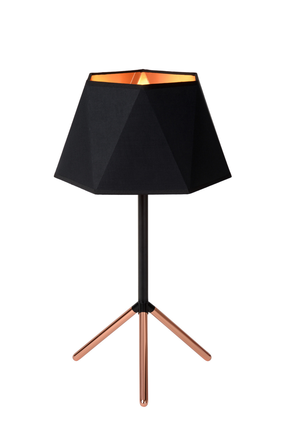 Lucide ALEGRO Tafellamp-Zwart-Ø32-1xE14-40W-Metaal Lucide ALEGRO Tafellamp-Zwart-Ø32-1xE14-40W-Metaal