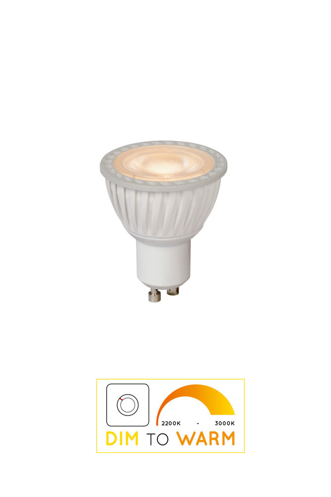 Lucide MR16 - Led bulb - Ø 5 cm - LED Dim to warm - GU10 - 1x5W