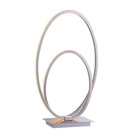 Freelight Tafellamp Ophelia mat chroom ovaal Freelight Tafellamp Ophelia mat chroom ovaal