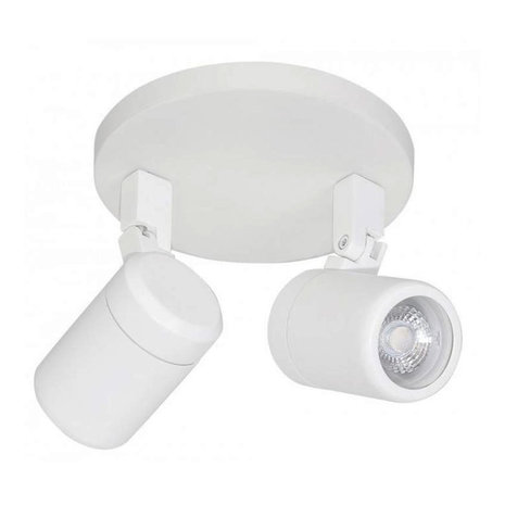 Highlight Spot Rain 2 lichts rond IP44 wit Highlight Spot Rain 2 lichts rond IP44 wit