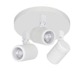 Highlight Spot Rain 3 lichts rond IP44 wit Highlight Spot Rain 3 lichts rond IP44 wit
