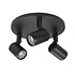 Spot Rain 3 lichts rond IP44 zwart Spot Rain 3 lichts rond IP44 zwart