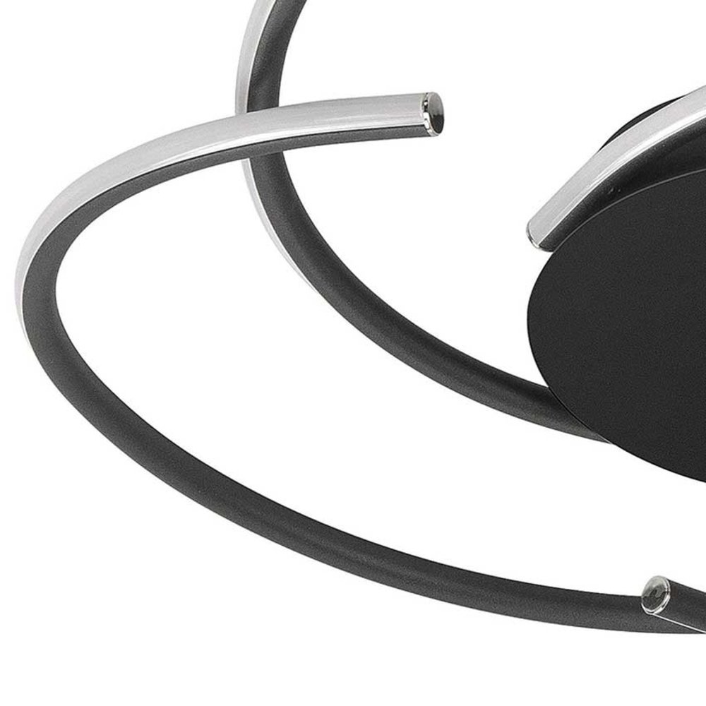 Highlight Plafondlamp Reverso Ø  48 cm zwart Highlight Plafondlamp Reverso Ø  48 cm zwart