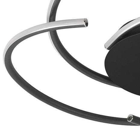 Highlight Plafondlamp Reverso Ø  48 cm zwart Highlight Plafondlamp Reverso Ø  48 cm zwart