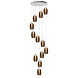 Highlight Hanglamp Nebula 12 lichts Ø 50 cm Vide amber glas Highlight Hanglamp Nebula 12 lichts Ø 50 cm Vide amber glas